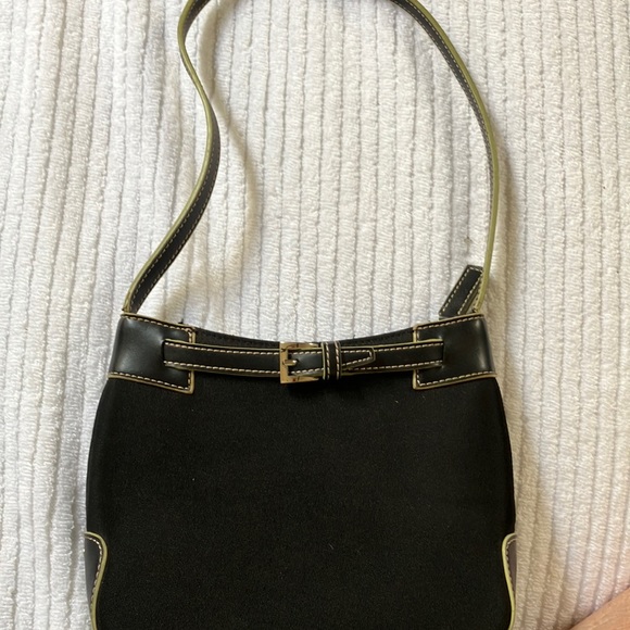 Etienne Aigner Bags Etienne Aigner Canvas And Leather Purse Poshmark